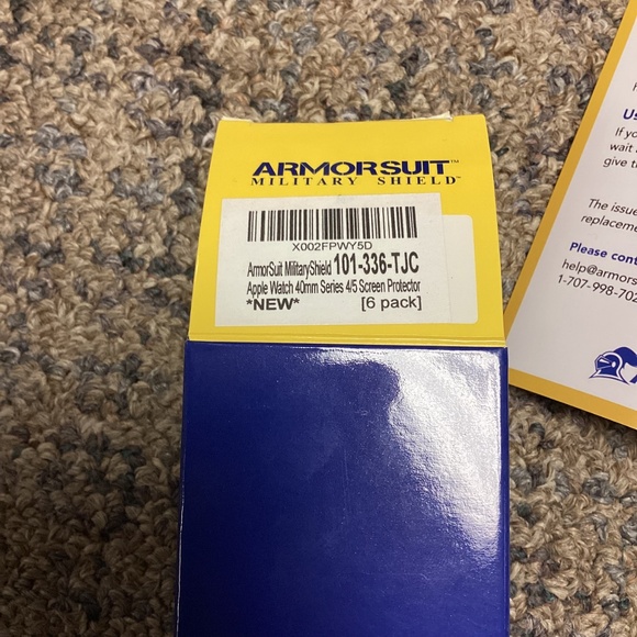 Armorsuit Military Shield Apple Watch 40mm Series 4/5 Screen Protector * Qty. 4 - Picture 2 of 5